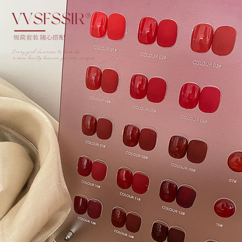 VVSFSSIR Set de Esmalte de Uña - Nail Art Red Cherry reseña y precio