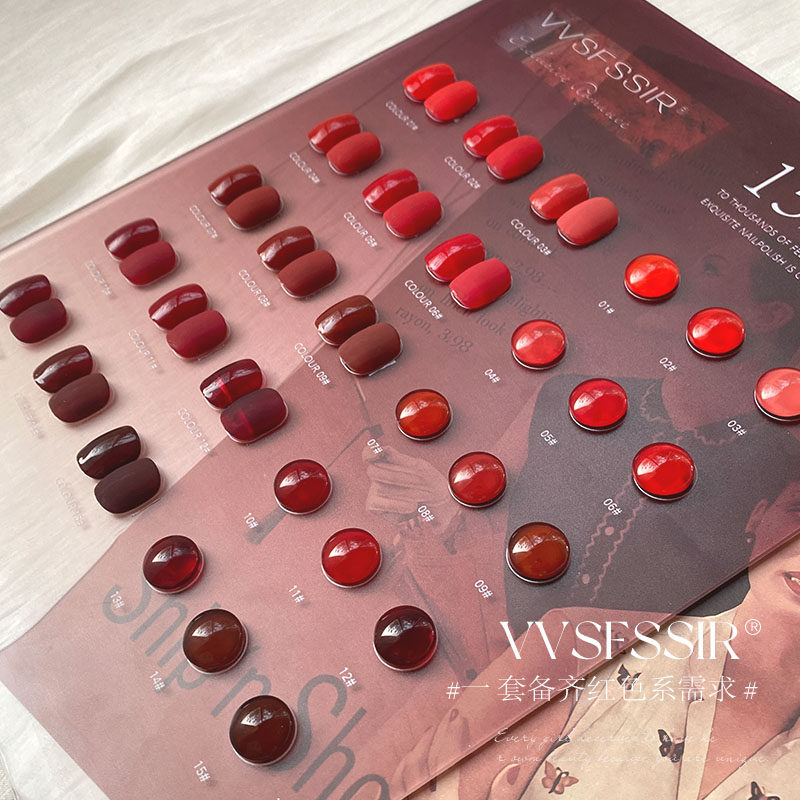 VVSFSSIR Set de Esmalte de Uña - Nail Art Red Cherry reseña y precio