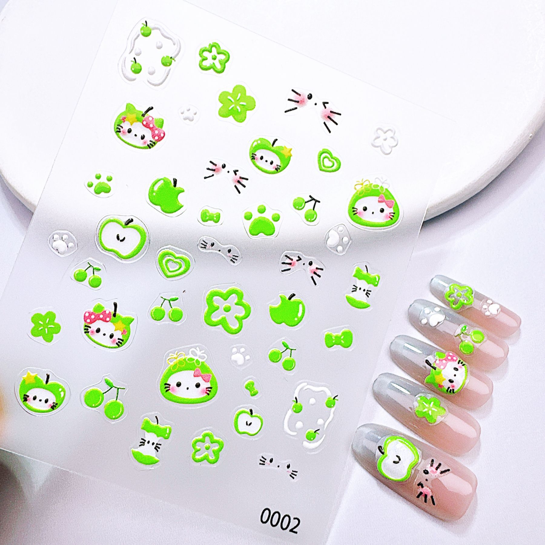 1 unidad de pegatinas para uña - Nail Art Red Cherry reseña y precio