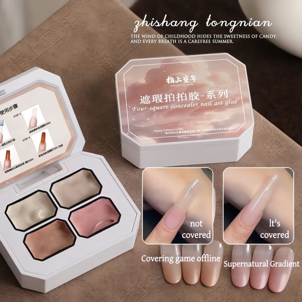 Gel de uñas de 4 colores con d - Nail Art Painting reseña y precio