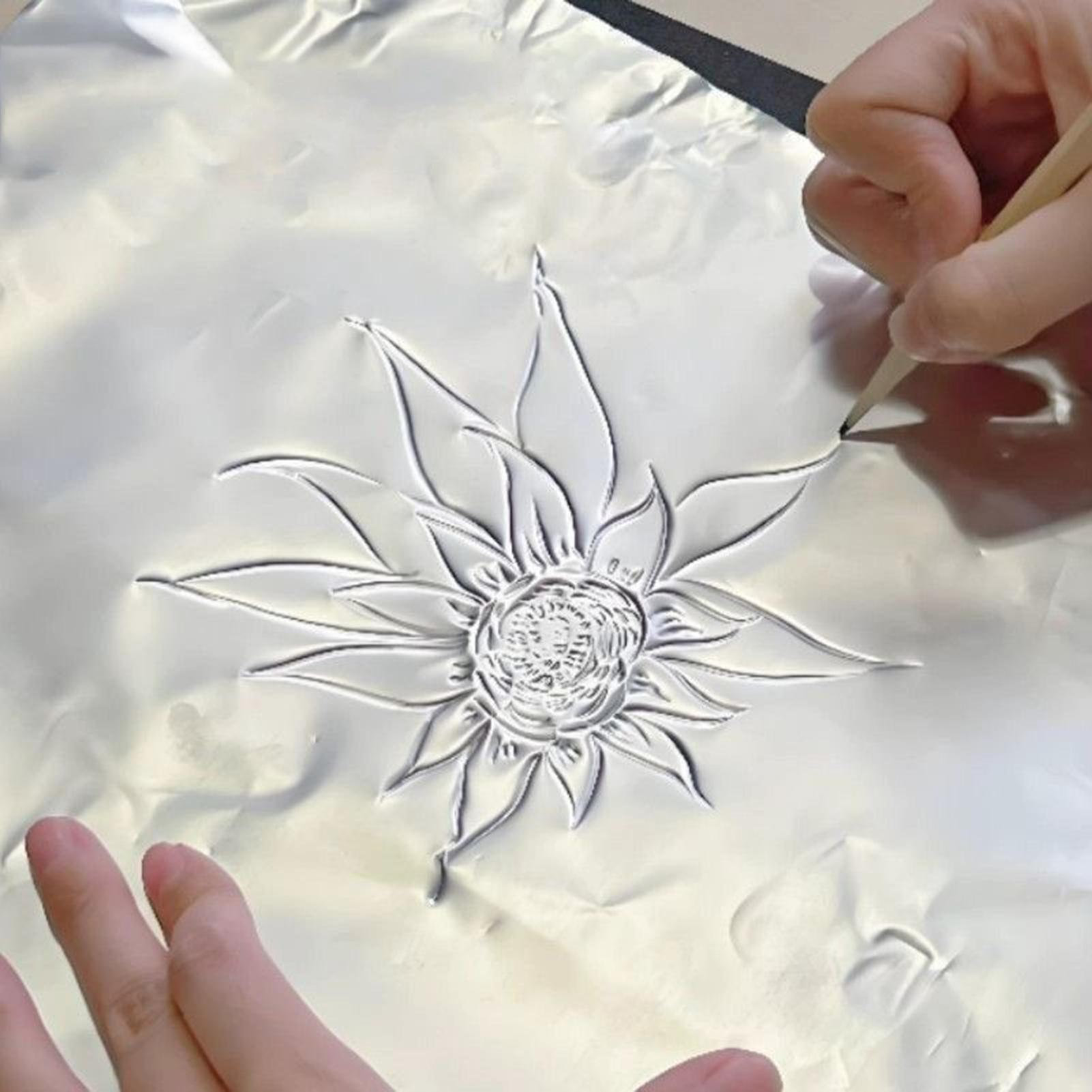 Papel de aluminio para manuali - Nail Art Painting reseña y precio
