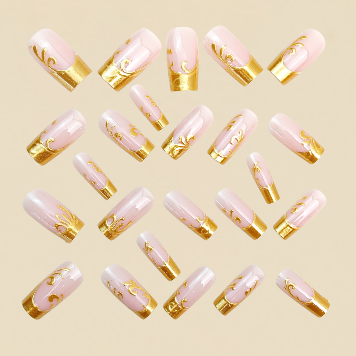 Uñas Postizas Medianas y Larga - Nail Art Aesthetic reseña y precio