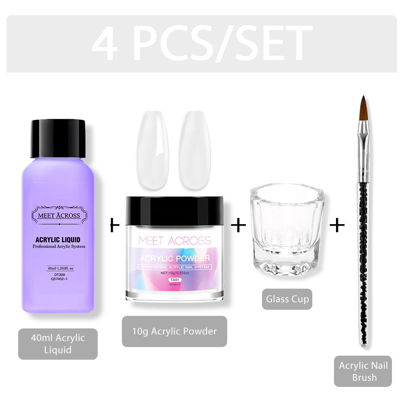 MEET ACROSS polvo acrílico flo - Acrylic Powder Clear reseña y precio