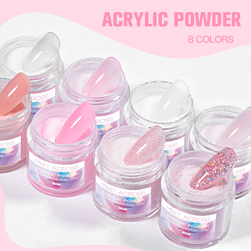 MEET ACROSS polvo acrílico flo - Acrylic Powder Clear reseña y precio